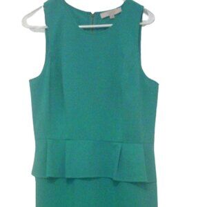 LOFT Green Midi Dress